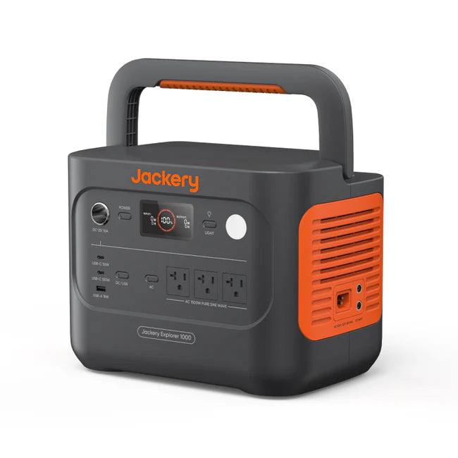 Jackery Explorer 1000 v2 Portable Power Station + SolarSaga 100W Solar Panel x2