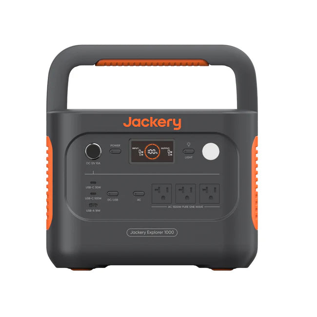 Jackery Explorer 1000 v2 Portable Power Station + SolarSaga 100W Solar Panel x2