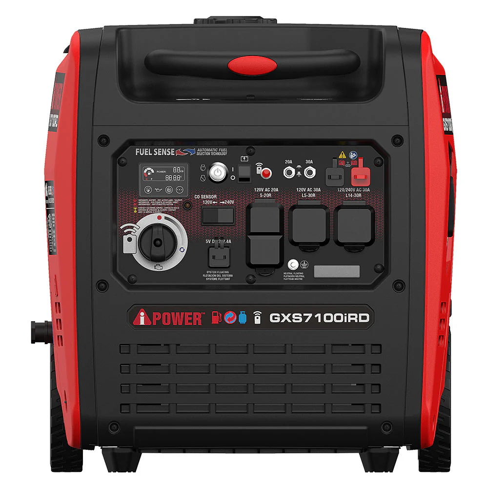 GXS7100iRD - Generador Inversor de Doble Combustible de 7100 Vatios con Arranque Remoto
