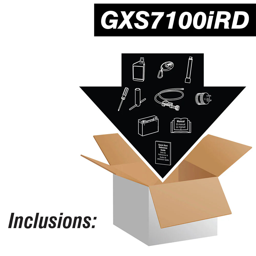 GXS7100iRD - Generador Inversor de Doble Combustible de 7100 Vatios con Arranque Remoto
