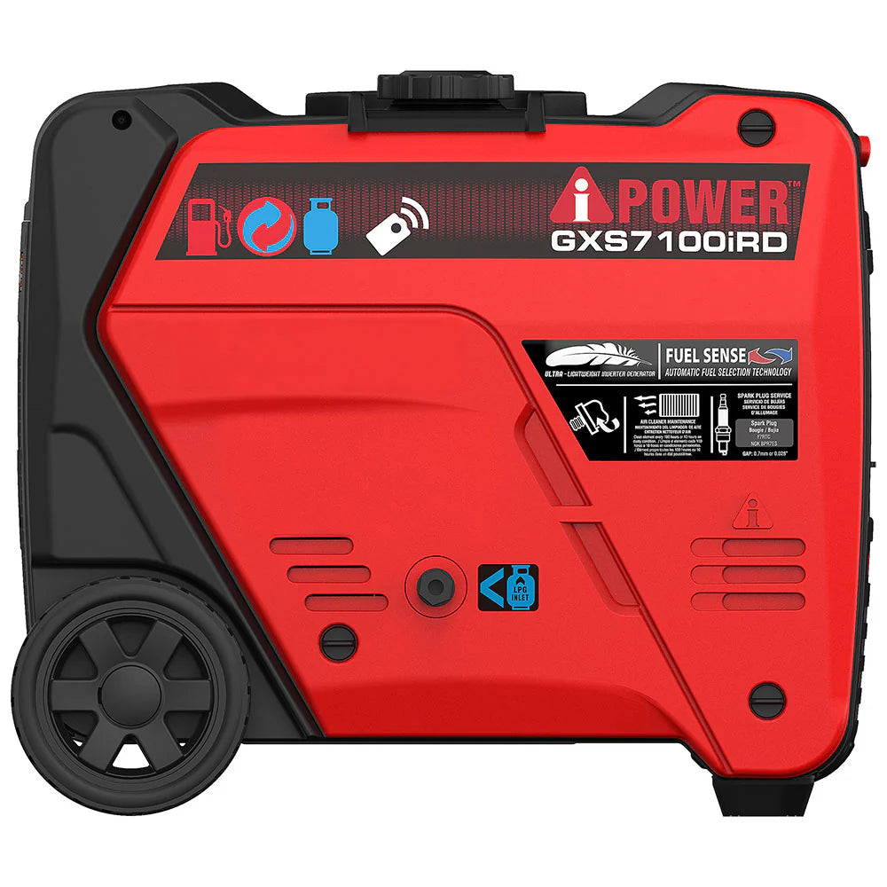 GXS7100iRD - Generador Inversor de Doble Combustible de 7100 Vatios con Arranque Remoto