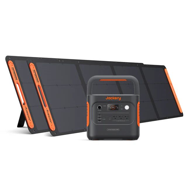 COMBO Jackery Solar Generator 2000 v2 + SolarSaga 100W Solar Panel x2