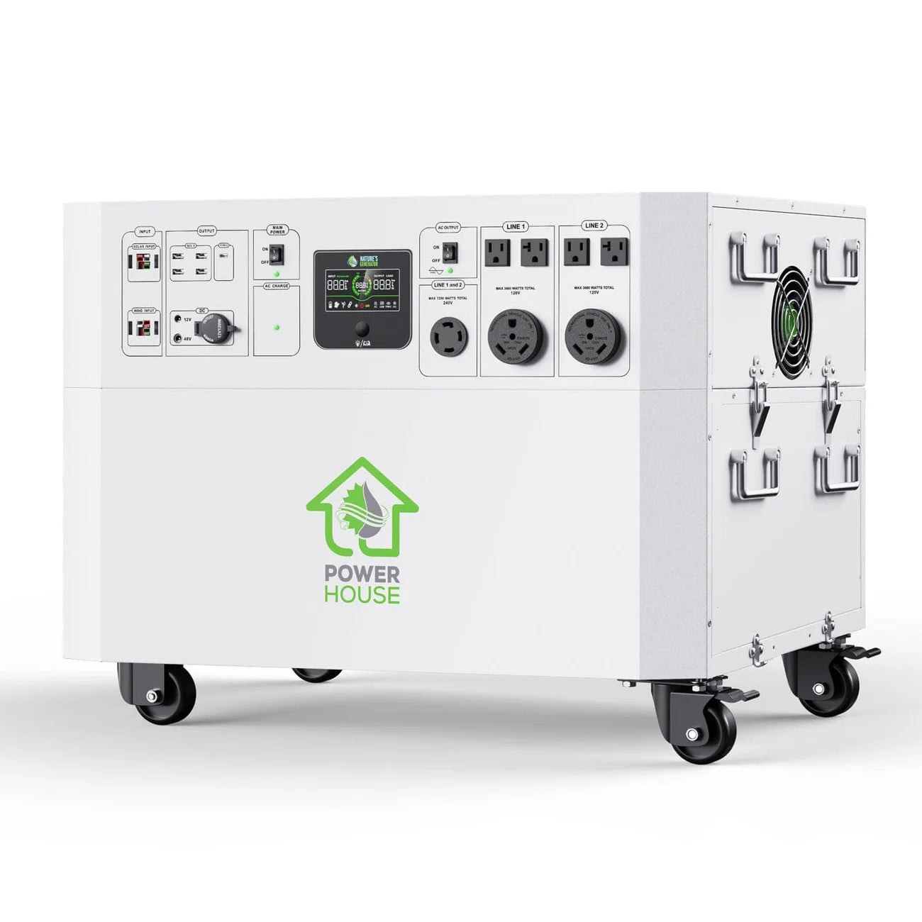 NATURE’S GENERATOR POWERHOUSE GOLD SYSTEM + TRANSFER SWITCH AUTOMÁTICO
