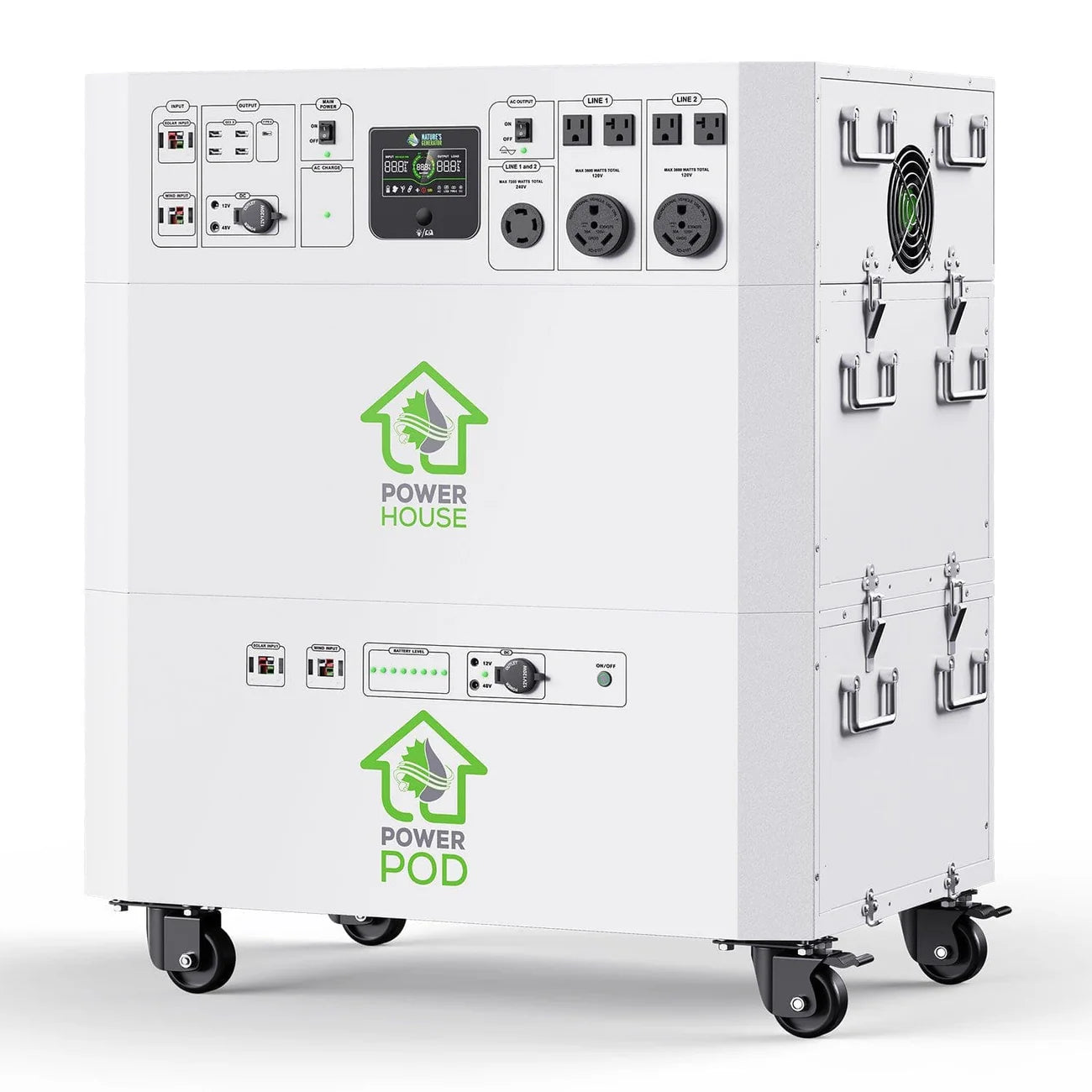 Power House by Nature Generators Platinum System + TRANSFER SWITCH AUTOMÁTICO