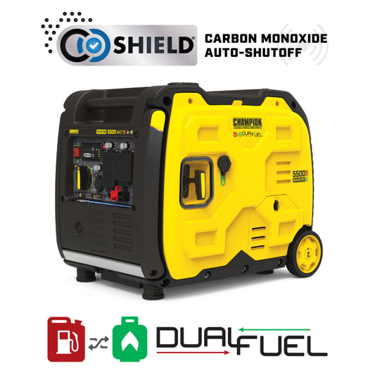 5500W Electric Start Dual Fuel Inverter with CO Shield®