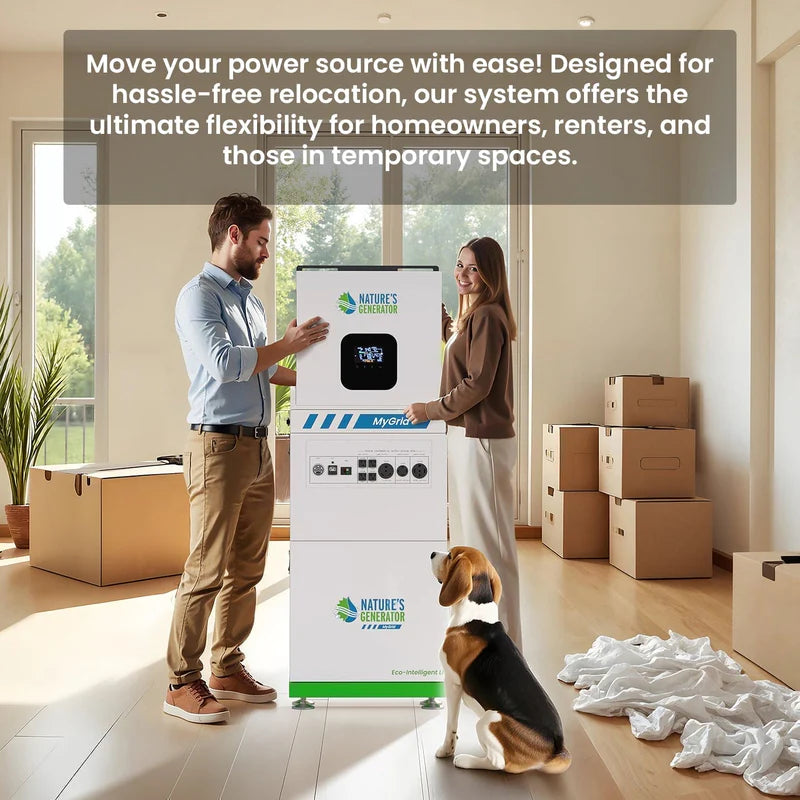 Nature's Generator MyGrid 10K + Transfer Switch for House Battery Backup