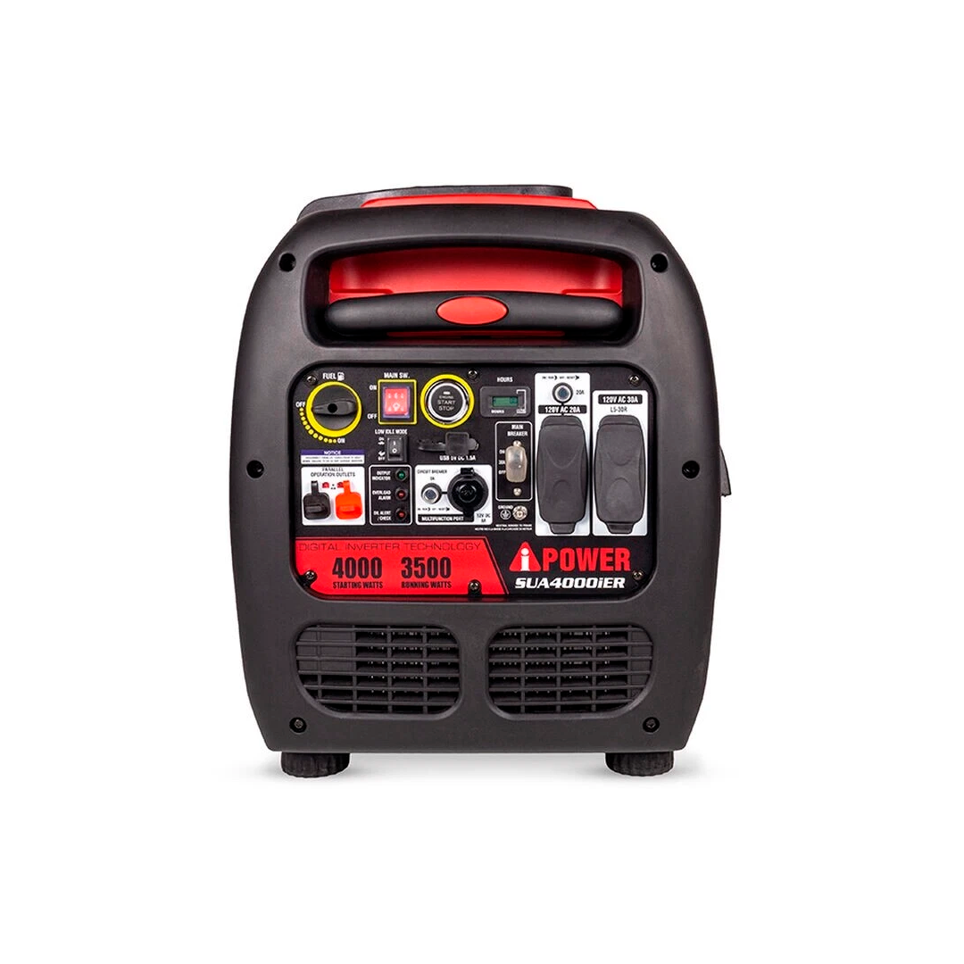 A-iPower SUA4000iER – Generador Inverter de 4,000W con Arranque Eléctrico y Remoto
