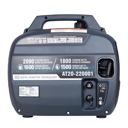 iTech AT20-220001 Inverter Dual Fuel de 2,000W