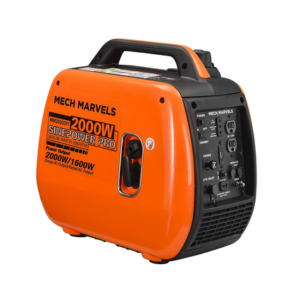 Mech Marvels MM2000DFI Generador Inverter Dual Fuel de 2,000W