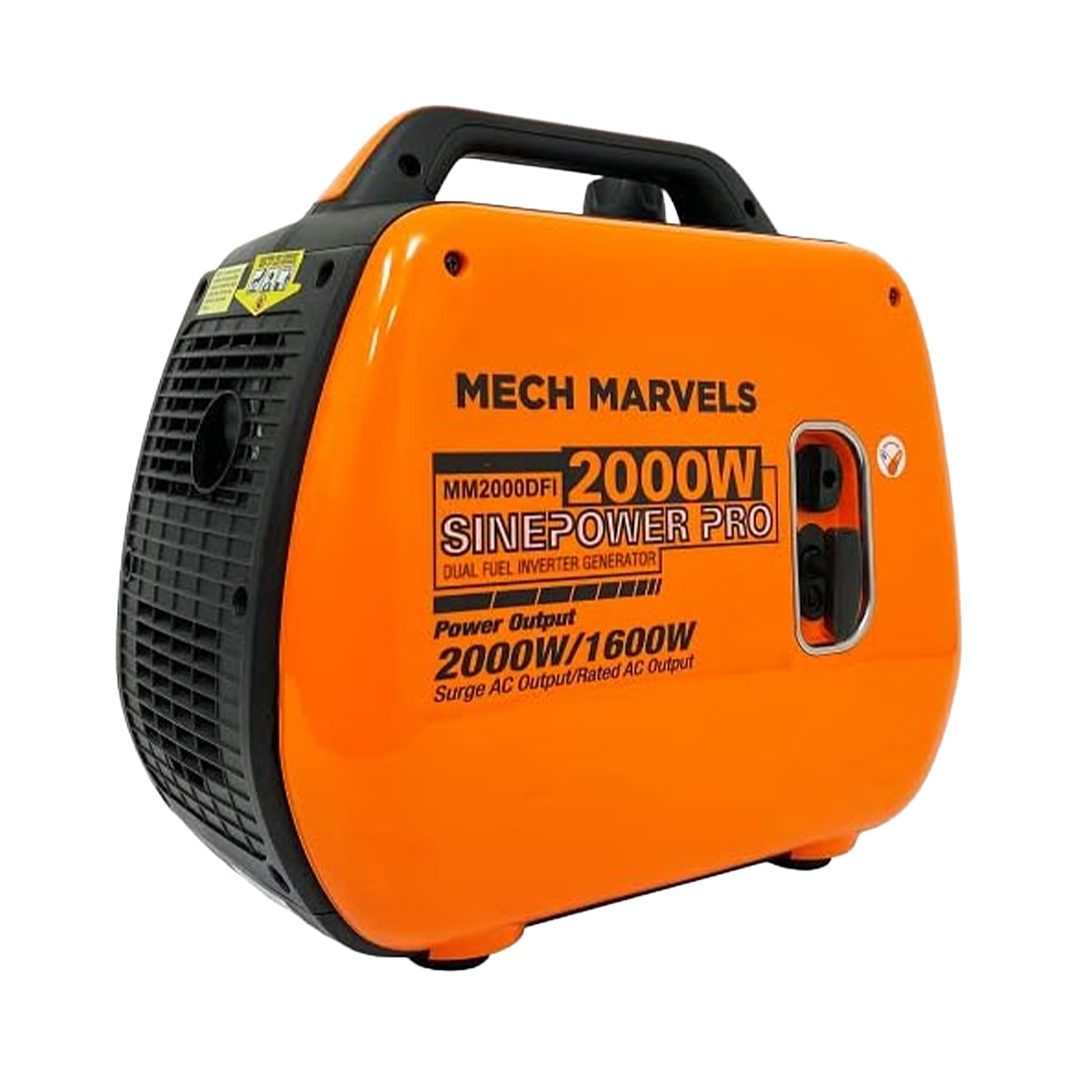 Mech Marvels MM2000DFI Generador Inverter Dual Fuel de 2,000W